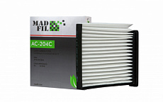 Фильтр салона  MADFIL  AC-204C (AY681NS004) NISSAN угольн 