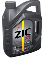 Моторное масло ZIC X7 5W40 (синт.) 4л 