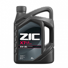 Моторное масло ZIC X7 LS 5W30 (синт.) 4л 