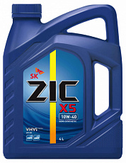 Моторное масло ZIC X5 10W40 п/с)  4л 