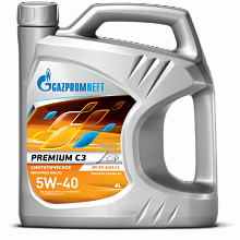 Моторное масло  Gazpromneft  Premium С3 5W-40 API SP  4л 
