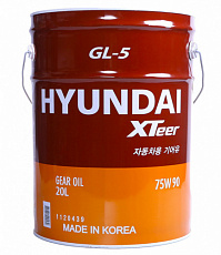 Трансмиссионное масло Hyundai XTeer Gear Oil-5 75W90 GL-5 20л 