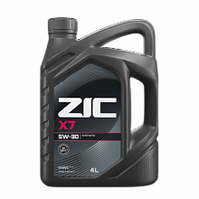 Моторное масло ZIC X7 5W30 (синт.) 4 л. 