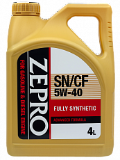 Моторное масло  ZEPRO GASOLINE F-S SN/CF 5W40  АКЦИЯ 4л+1л 