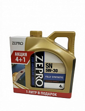 Моторное масло  ZEPRO GASOLINE F-S SN 5W30  АКЦИЯ 4л+1л 