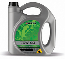 Трансмиссионное масло  WEZZER  75w-90  GL-5  4л